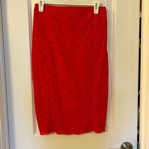 Express red skirt- size 4